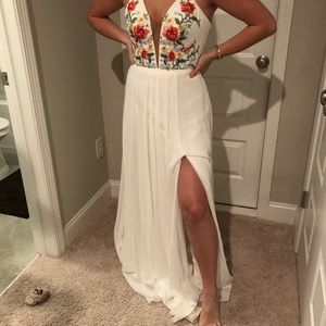 Floral print prom/ homecoming dress